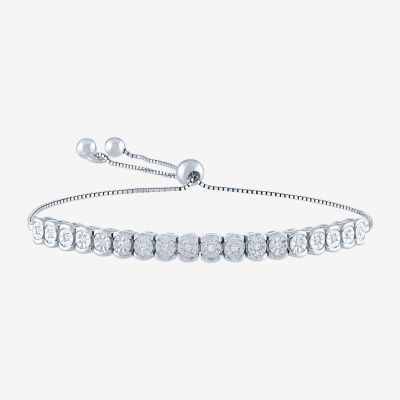 1 Carat T.W. Diamond Sterling Silver Bracelet