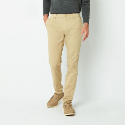 Slim Fit Flat-Front Chinos