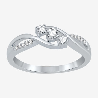 Three stone on sale promise ring