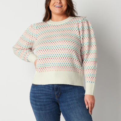 Plus size 2025 sweaters jcpenney