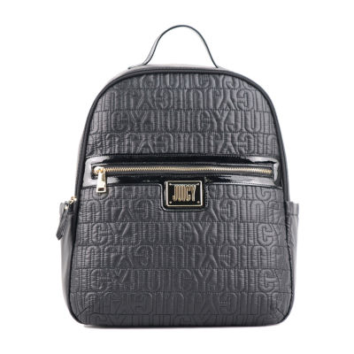 Juicy Couture Juicy Couture Black Monogram Mini Backpack