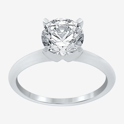 10 Stone Accented Engagement Ring - MiaDonna
