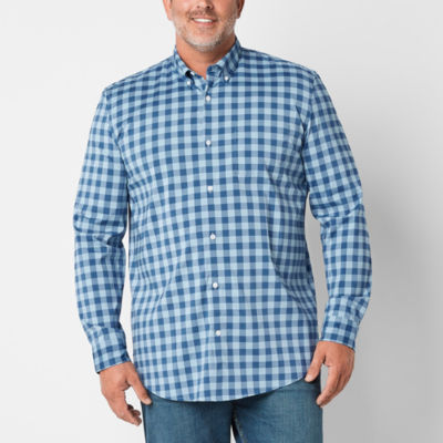 St. John's Bay Performance Big and Tall Mens Classic Fit Long Sleeve  Button-Down Shirt