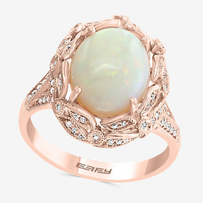 opal ring rose gold