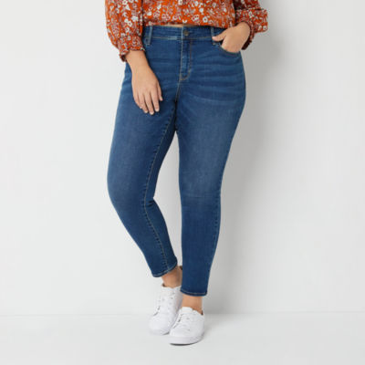 Dark Wash Denim Plus Size Mid Rise Jegging - 5X at  Women's Jeans  store