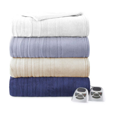 Biddeford micro mink discount & sherpa blanket