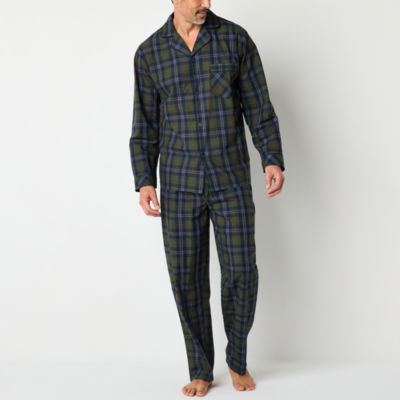 Stafford Modal Mens Long Sleeve 2 pc. Pant Pajama Set