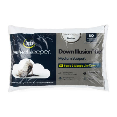 Serta down illusion hot sale medium bed pillow