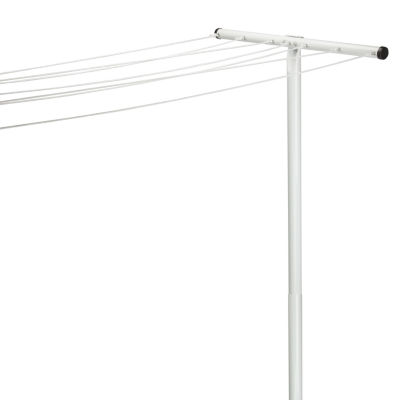 Honey-Can-Do Outdoor 7-Line Drying Pole, White, Dry Rack