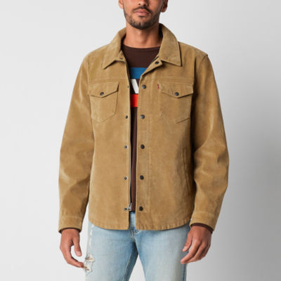 Levi's® Men's Faux Suede Shirt Jacket, Color: Tan - JCPenney