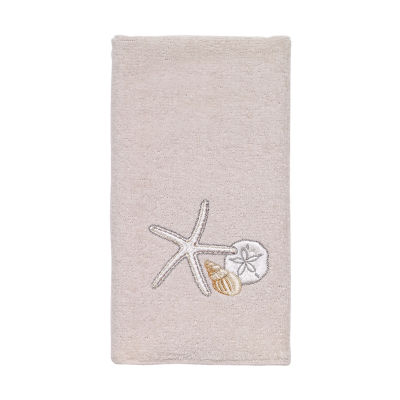 Avanti Seaglass Beach Nautical Fingertip Towel Color Beige