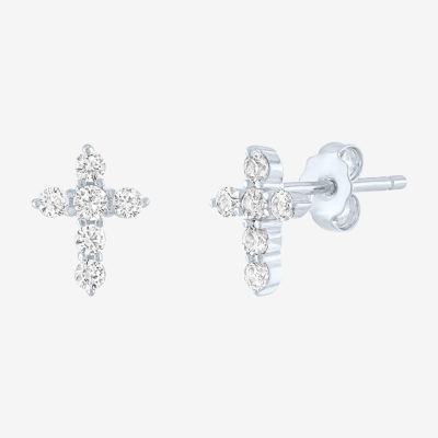 YES PLEASE! 2.5 CT.T.W. Lab-Created White Sapphire Stud Earrings in  Sterling Silver - JCPenney