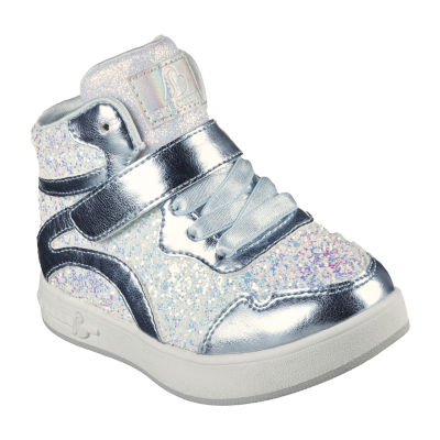 Ladies on sale silver skechers