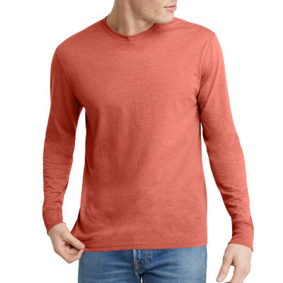 Hanes Mens Crew Neck Long Sleeve T Shirt JCPenney