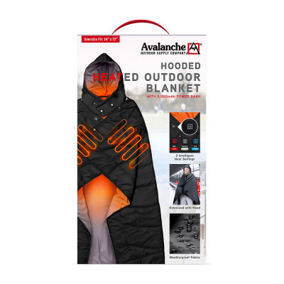 Avalanche Hooded USB Warming Wrap OA1001-BKA, Color: Black - JCPenney