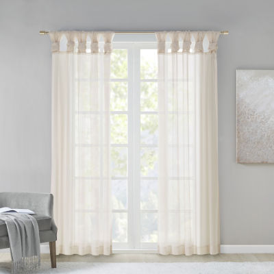 Madison Park Elowen Tab Top Sheer Set of 2 Curtain Panels - JCPenney