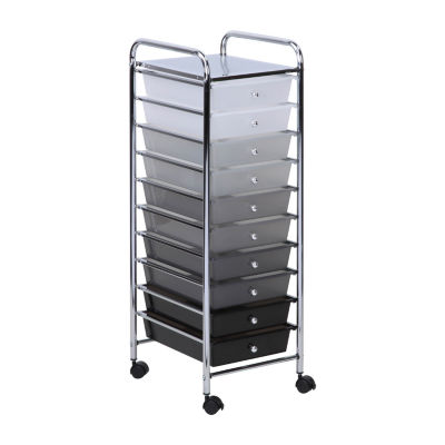 Honey Can Do Gray/White 15-Drawer Storage Cart CRT-09106, Color: Gray -  JCPenney
