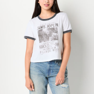 Womens Short Sleeve Regular Fit Juniors Graphic T-Shirt