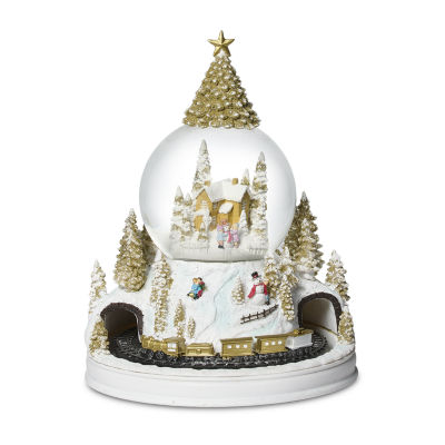 Roman 11in Lighted Musical Dome Plays Music Christmas