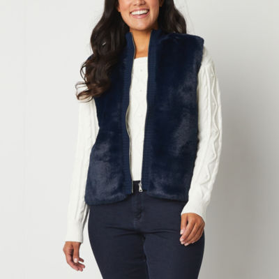 Jcpenney on sale fur vest