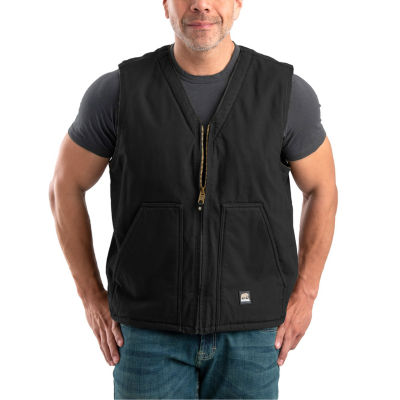 Berne Big and Tall High Country V Neck Mens Fleece Vest Color Black JCPenney