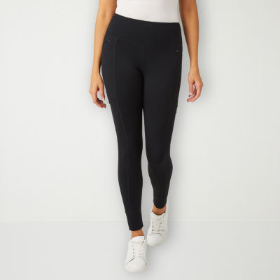 High Rise Black Butter Leggings with Pockets