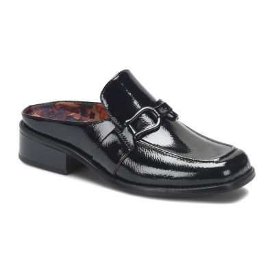 Black shiny loafers womens shops