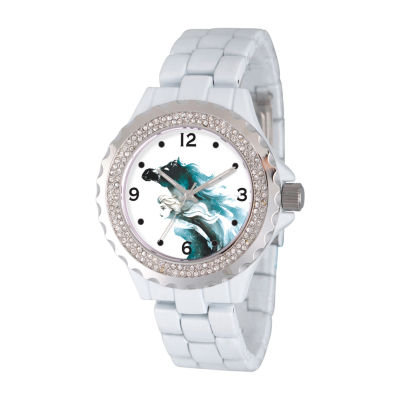 Disney Frozen Princess Elsa Womens White Bracelet Watch Wds000834