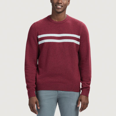 IZOD Striped Mens Crew Neck Long Sleeve Pullover Sweater