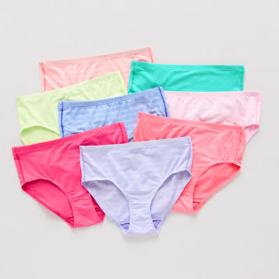 Hanes Pure Comfort Microfiber Little & Big Kid Girls 8 Pack Brief