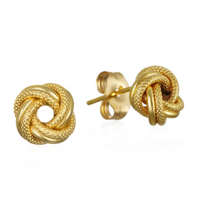 Made in Italy 14K Gold 7.7mm Knot Stud Earrings - JCPenney