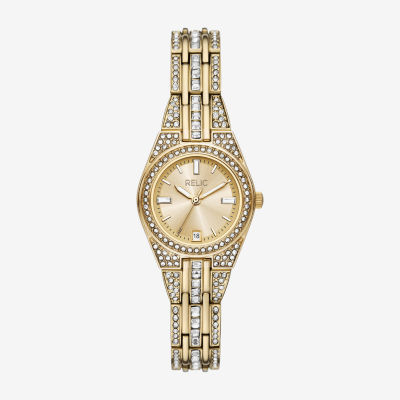 Ladies fossil relic bling watch best sale