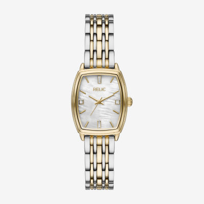 Relic By Fossil Womens Two Tone Bracelet Watch Zr34659 - JCPenney