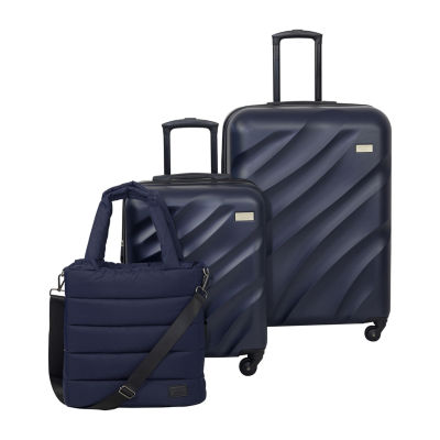 American Flyer Fleur-de-lis 4-pc. Expandable Upright Luggage Set, Color:  Black - JCPenney