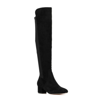 Black knee clearance high boots jcpenney