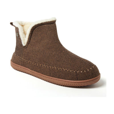 Mens hard sole online boot slippers