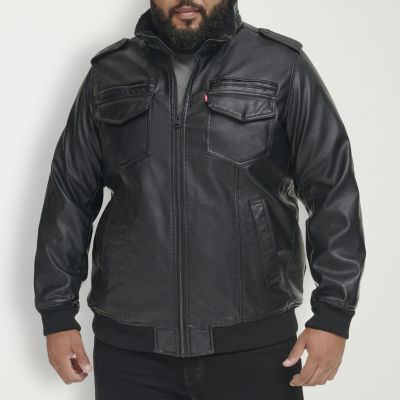 Jcpenney black leather clearance jacket