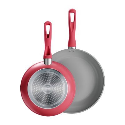 Tramontina Aluminum Sauté Pans, 2 Pack (Red)