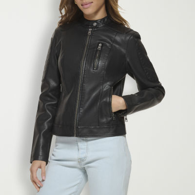 Jcpenney black leather clearance jacket