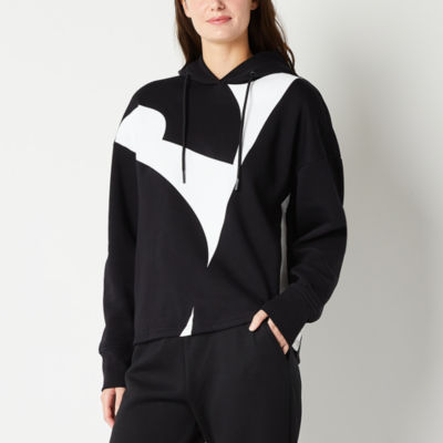 Black and white nike hoodie online womens