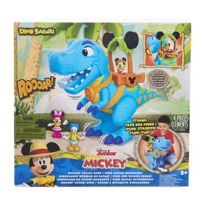 Disney Junior Mickey Mouse Dino Safari Pals 7-Piece Figure Set, Dinosaur