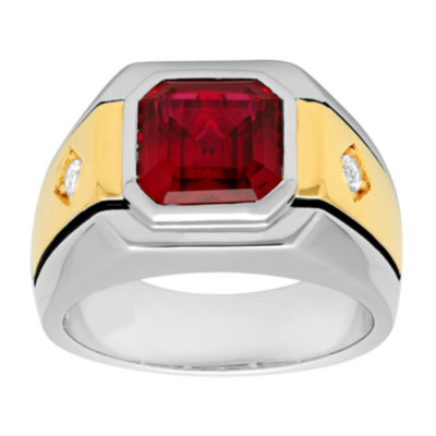 Man made deals ruby rings