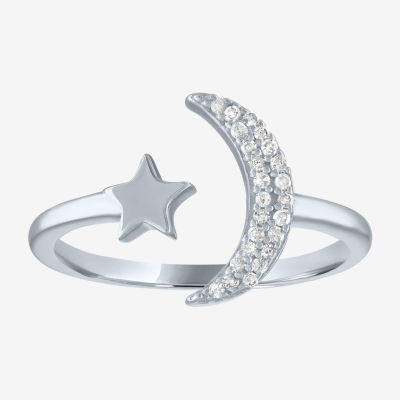 Crescent Moon and Star Ring, 10