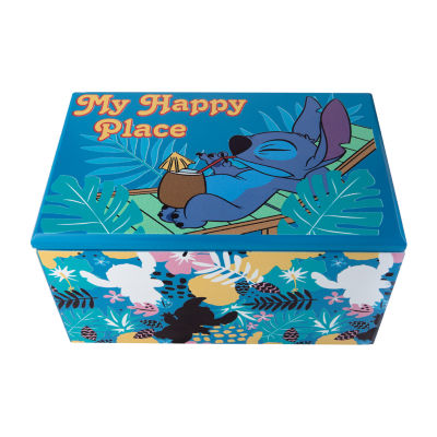 Disney Lilo Stitch My Happy Place Blue Jewelry Box Color Blue