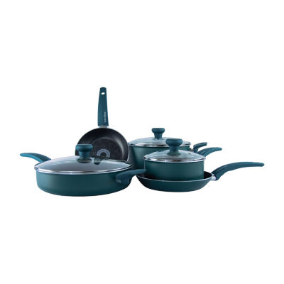 Country Kitchen Induction 8-pc. Aluminum Non-Stick Cookware Set YCASPF5-CRM  - JCPenney