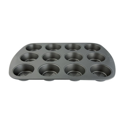 Cuisinart Metal Grip 12-Cup Non-Stick Muffin Pan, Color: Dk Gray - JCPenney