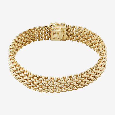 14kt Yellow Gold Monogram Chain Bracelet