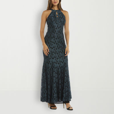 R & m richards sleeveless hot sale evening gown