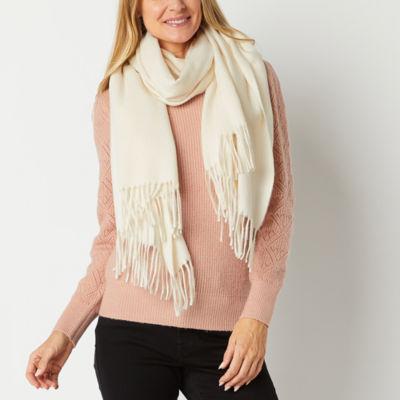 Light beige cashmere scarf