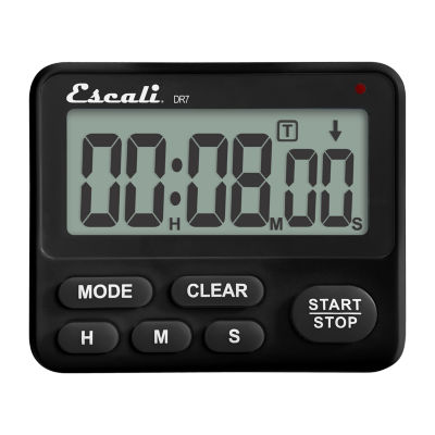 Escali Touch Screen Thermometer & Timer - Black